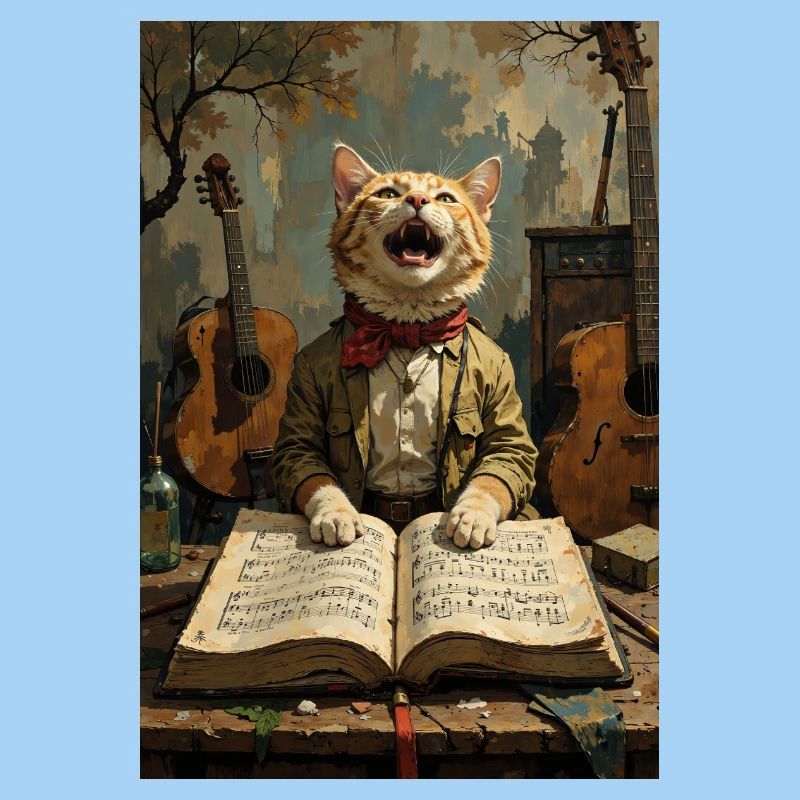 chat chantant