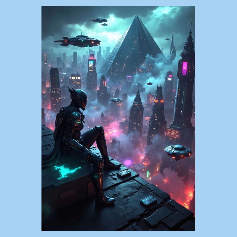 Graphismes cyberpunk.