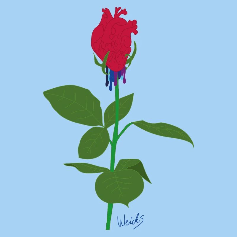 Heart rose