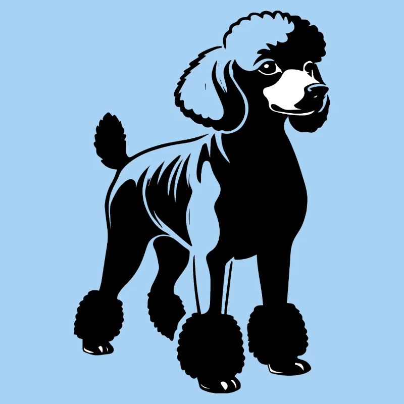 Caniche - Conception de chien de compagnie