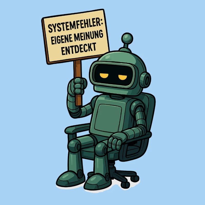 Systemfehler entdeckt – Denk selbst! Roboter