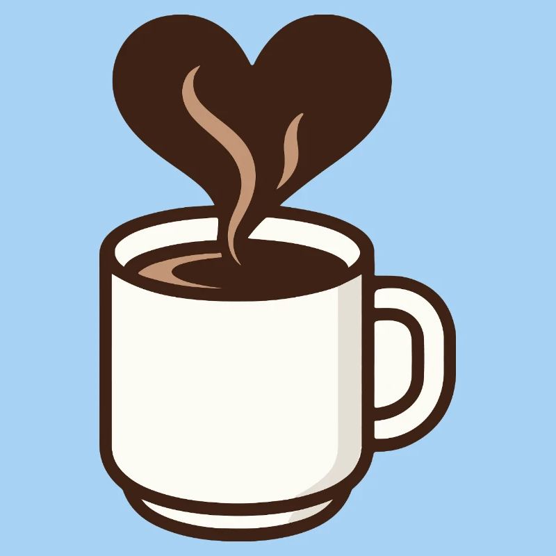 Herzförmiger Kaffeetraum