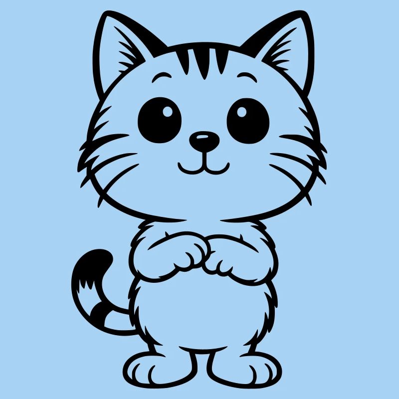 Chat mignon tigre