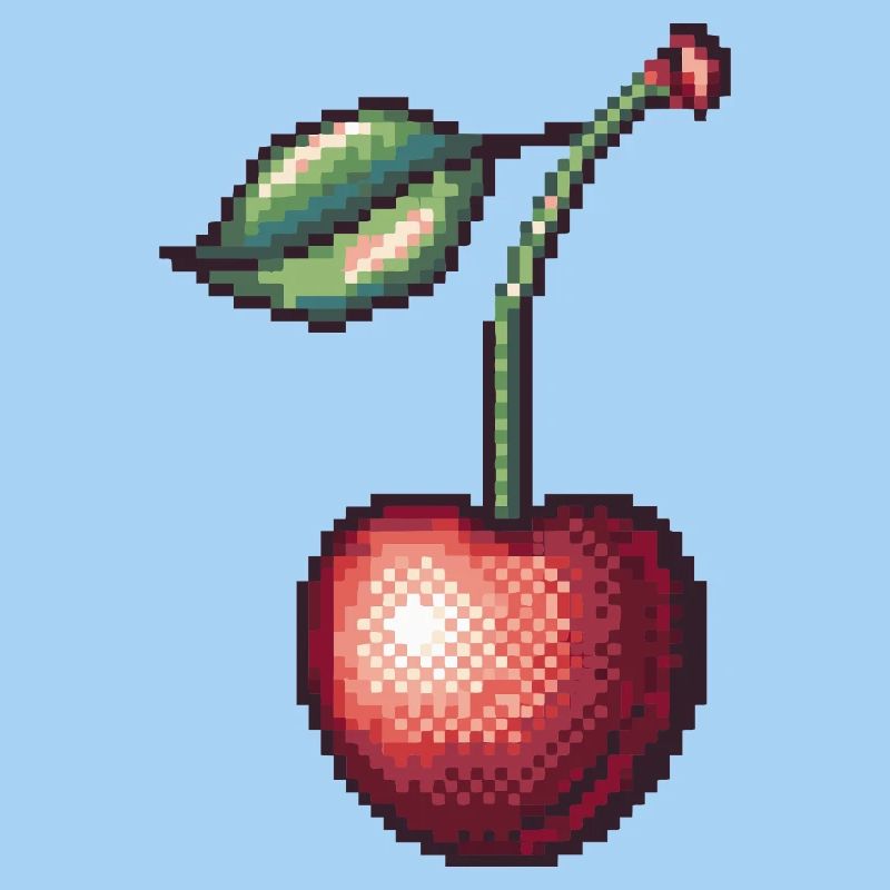 Retro Pixel Kirsche