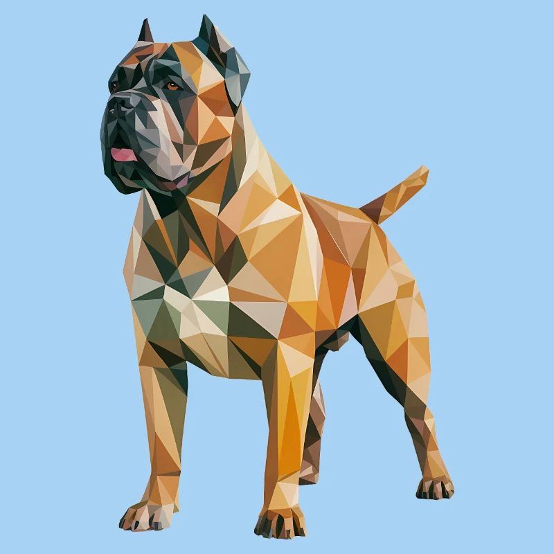 Mastiff - Cooles Low-Poly-Logo