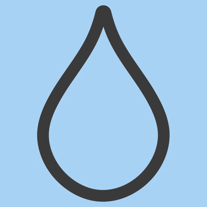 Einfaches Wassertropfen-Symbol-Logo