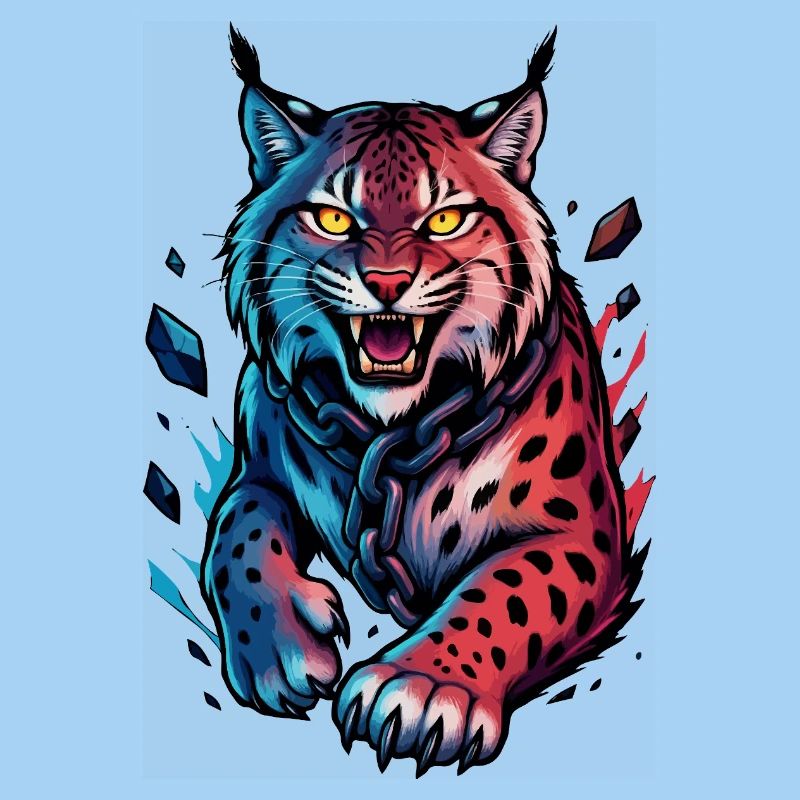 Luchs im Angriff