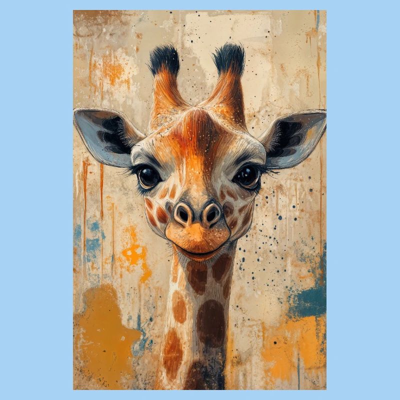 Illustration einer Giraffe