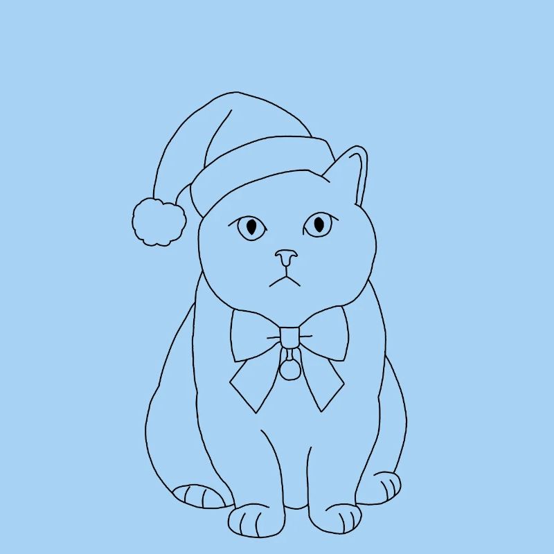 Chat de Noël 