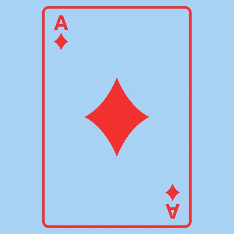 Rotes Karo-Ass