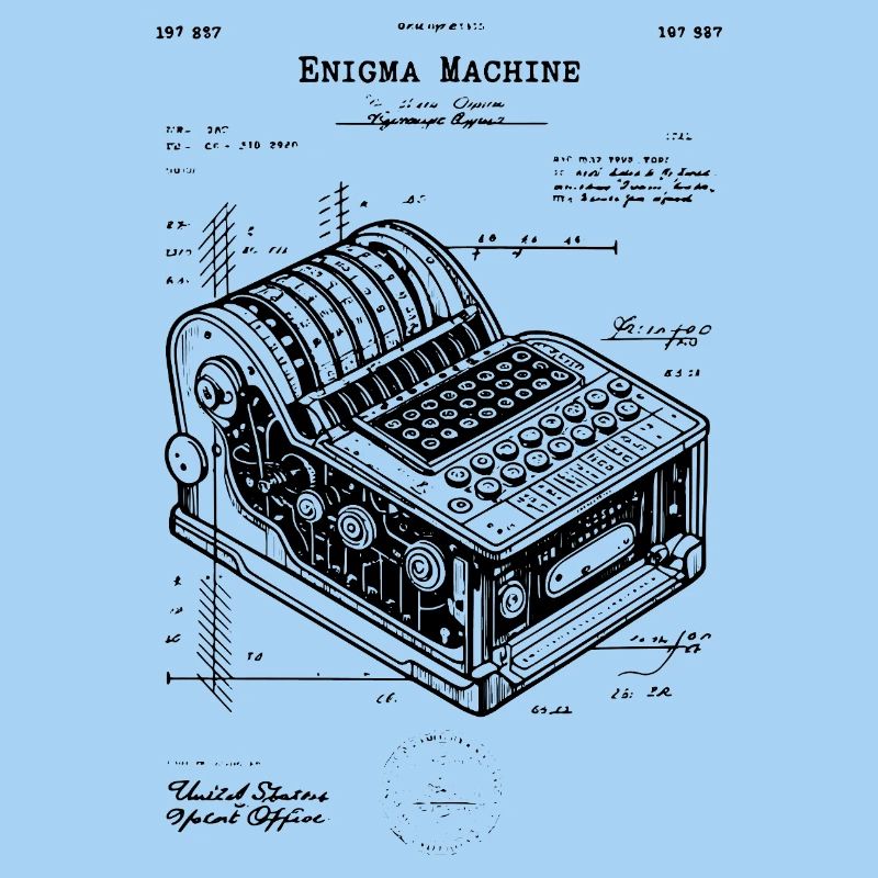 enigma machine blueprint patent