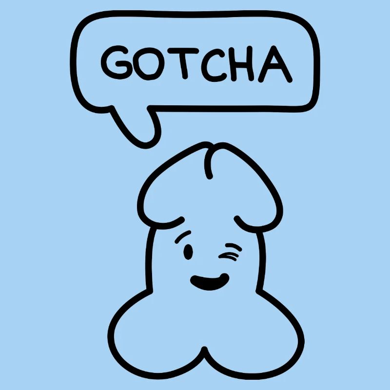 lustiges Junior 'Gotcha'-Emoticon