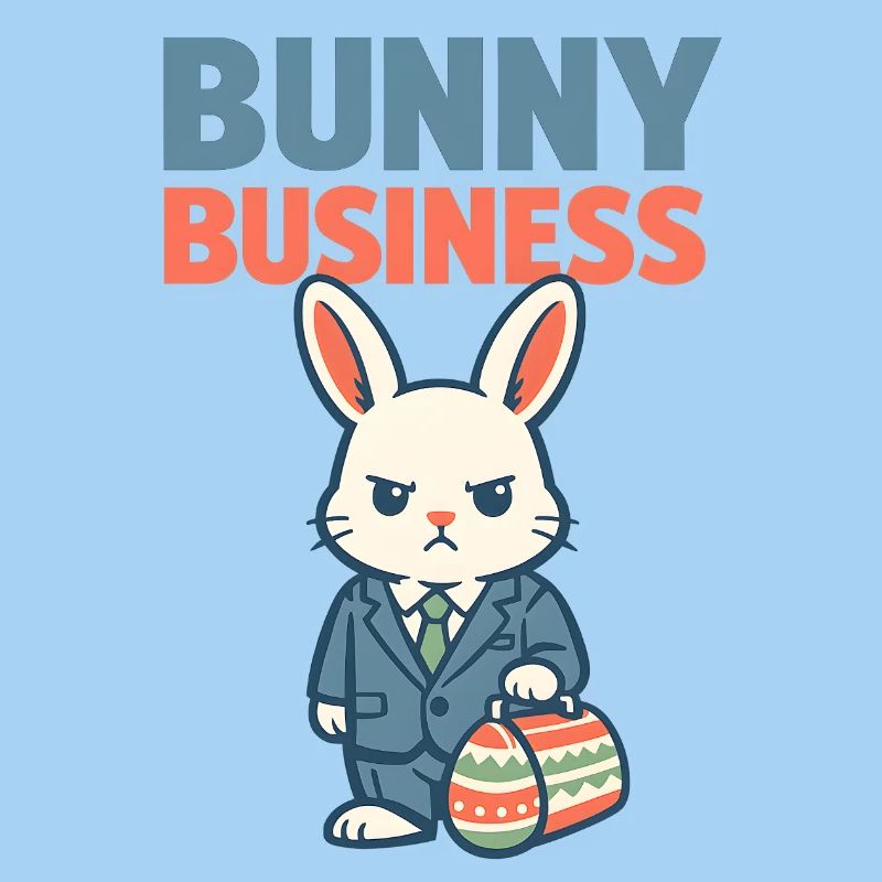 Easter bunny in the breast pocket Easter