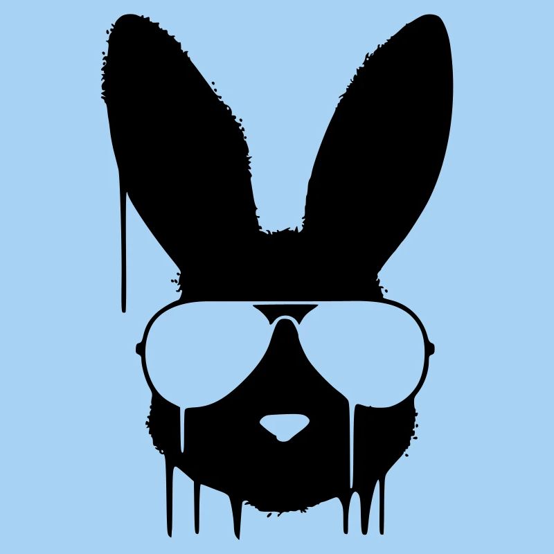 Cooler Hase Brille Graffiti