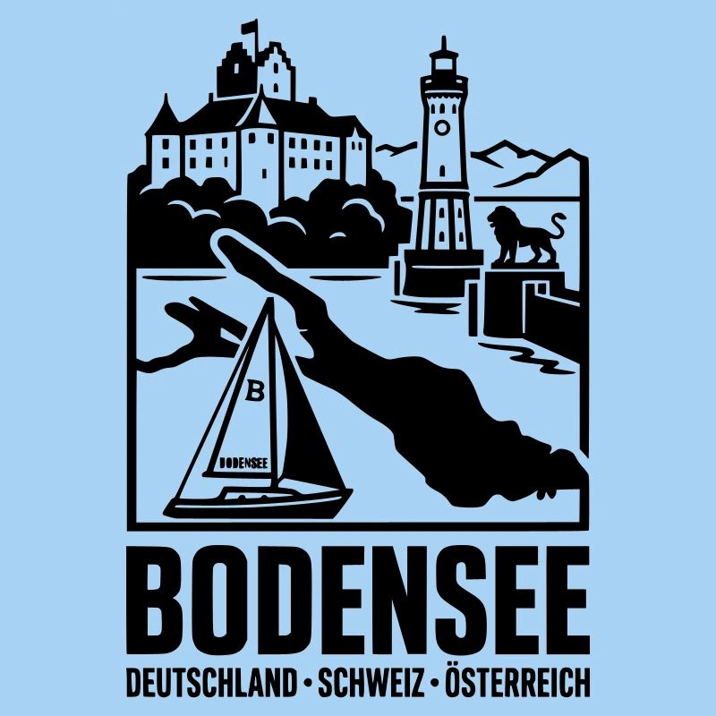 Bodensee Silhouette Wahrzeichen