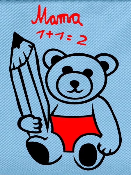 School enrollment teddy bear
