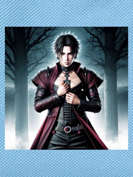 Gothic Vampirheld im Mantel