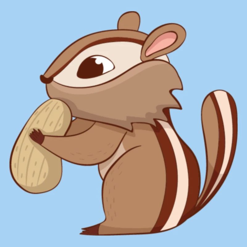 Chipmunk with nut