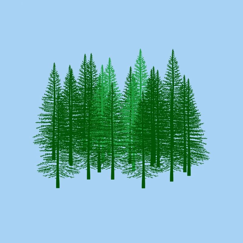 Forest Forests Forester Hunter Gift Idea Fir Tree