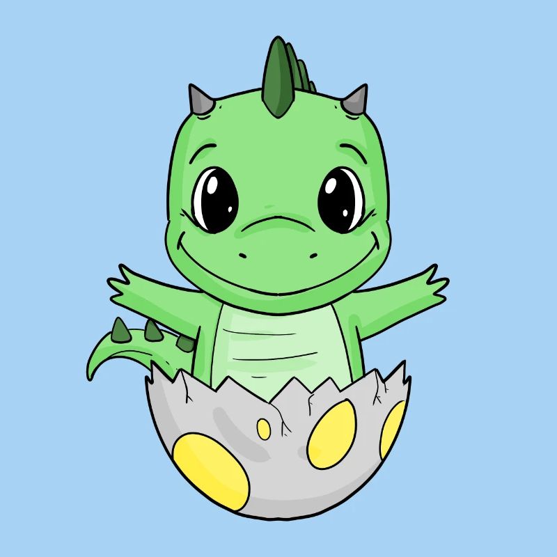 Naissance de bébé Oeuf Dino Naissance