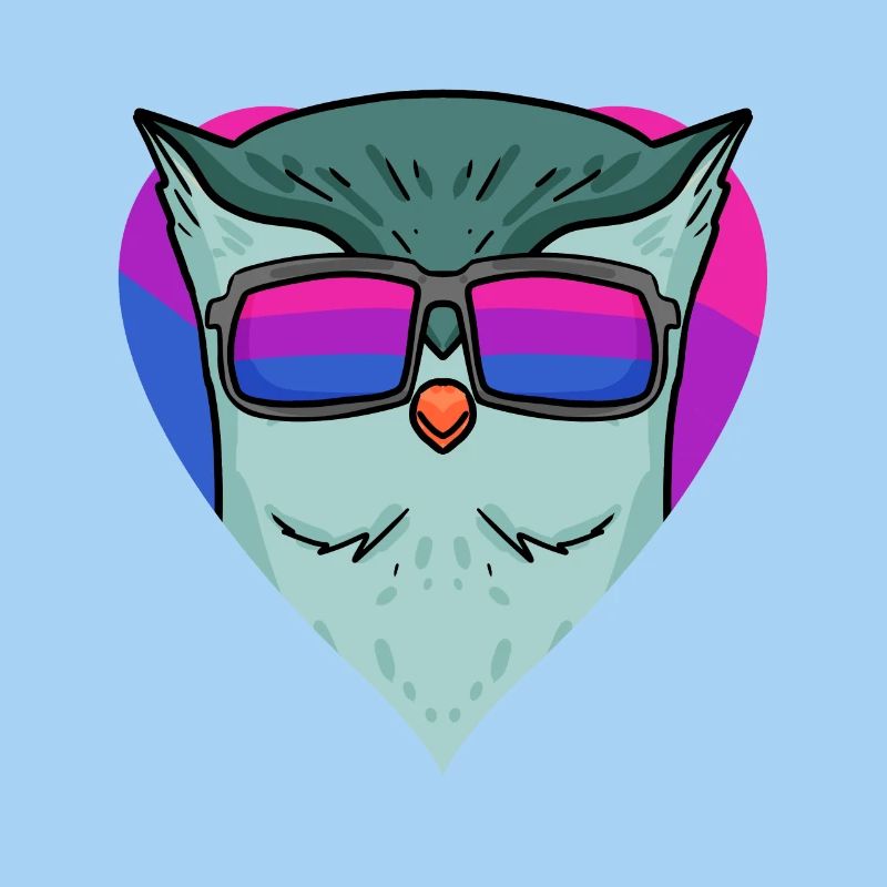 Bisexuell Eule Nachteule Vogel Geschenk