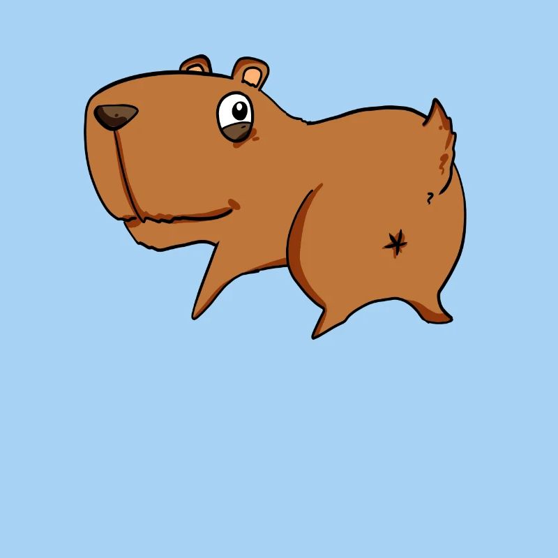 Capybara von hinten - Capybara Hintern