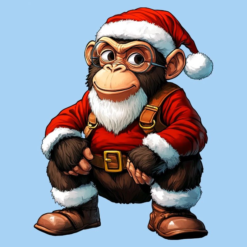 Singe Noël / Père Noël Singe