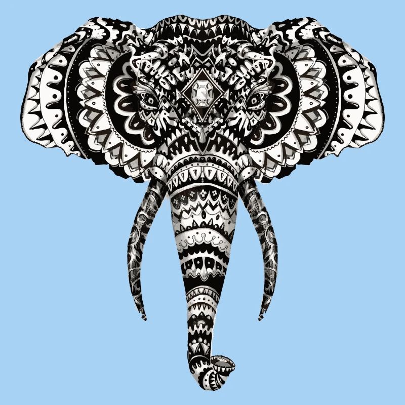 Elefanten Zentangle