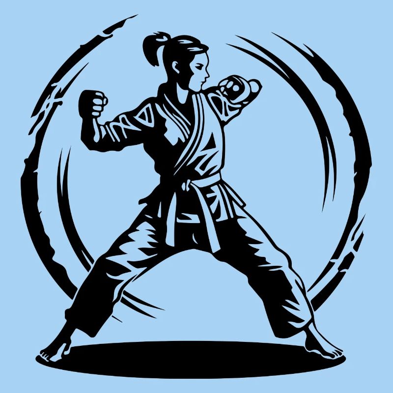 Karate Silhouette Fighter