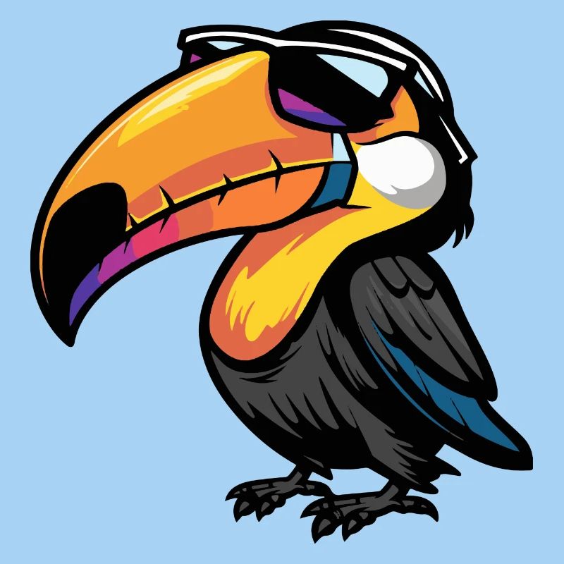 Tukan Vogel Comic Cool