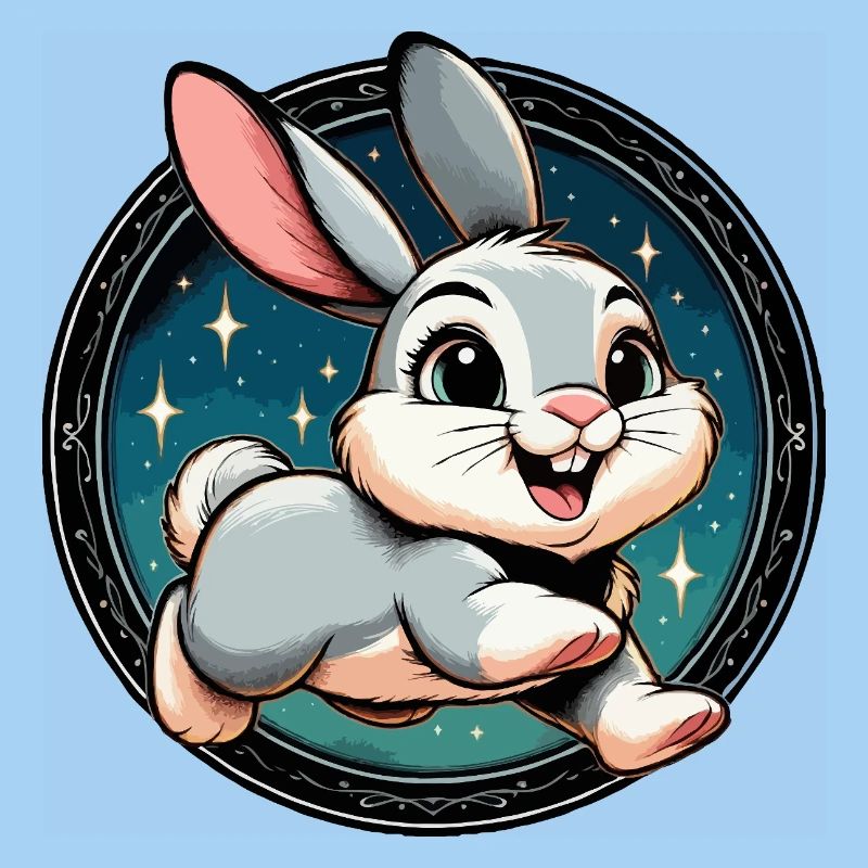 Lapin dans la nuit