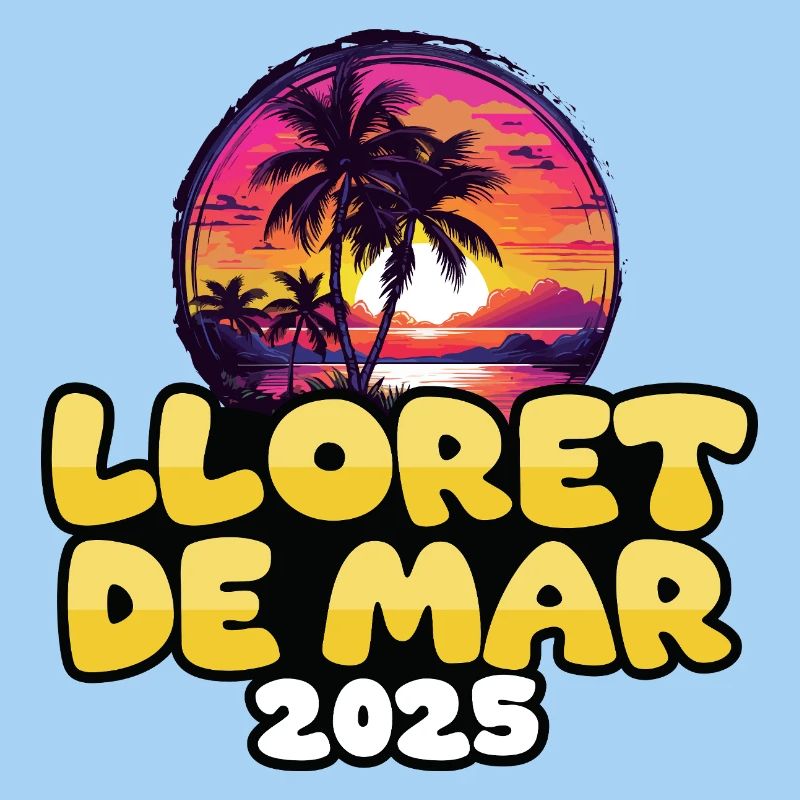 Lloret de Mar 2025 Palm Trees Multicoloured