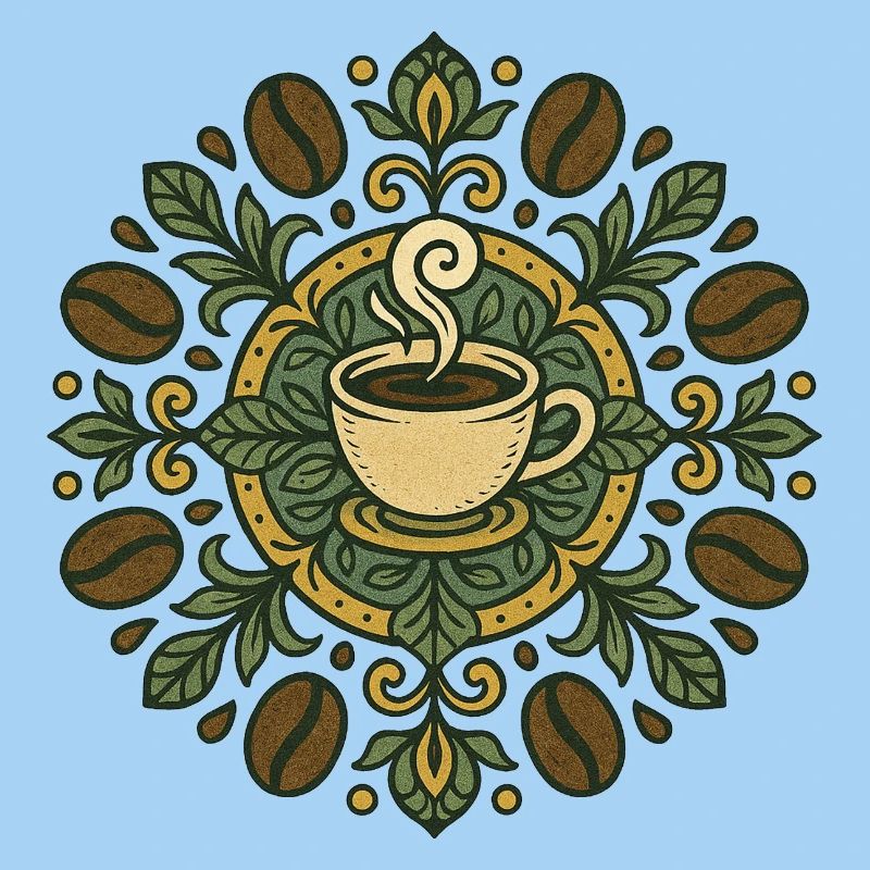 Kaffee-Mandala