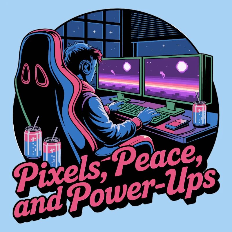 Pixels, Peace & Power-Ups – Gaming Setup