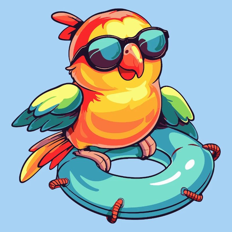 Parrot Comic Cool