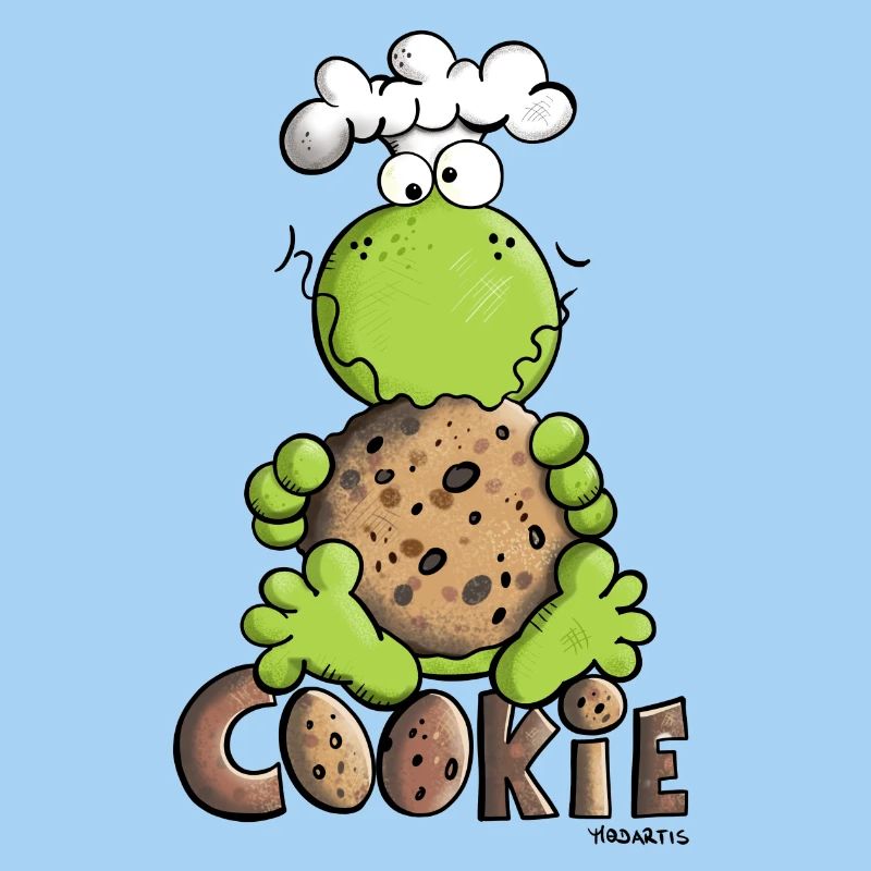Frosch mit Cookie