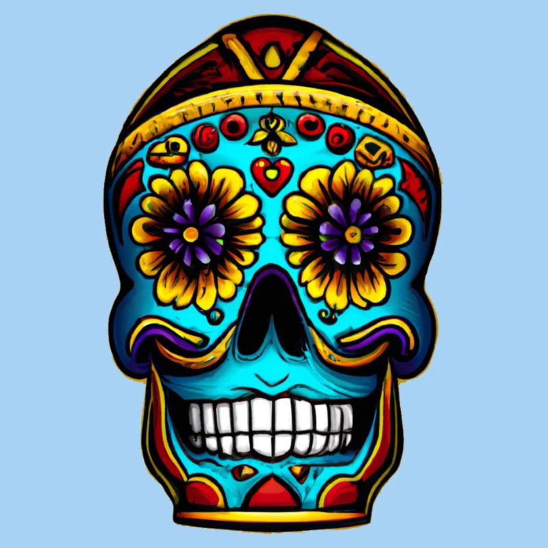 Skull Mexican Style, Día de Muertos