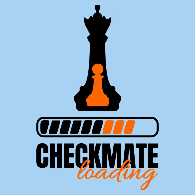 Checkmate Loading Queen and Pawn