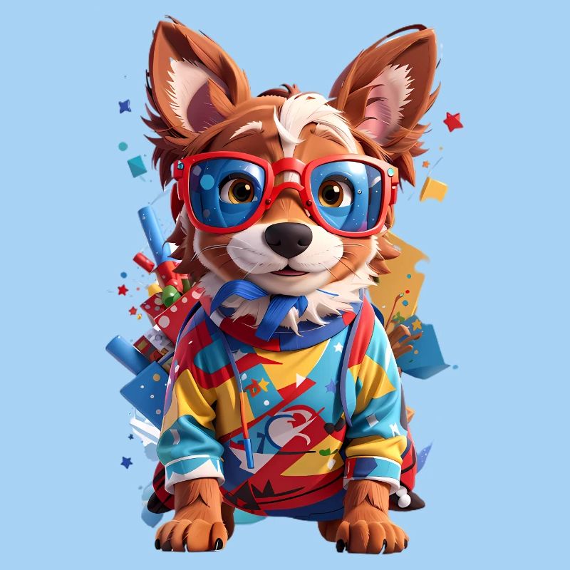Cute 3D Dog
