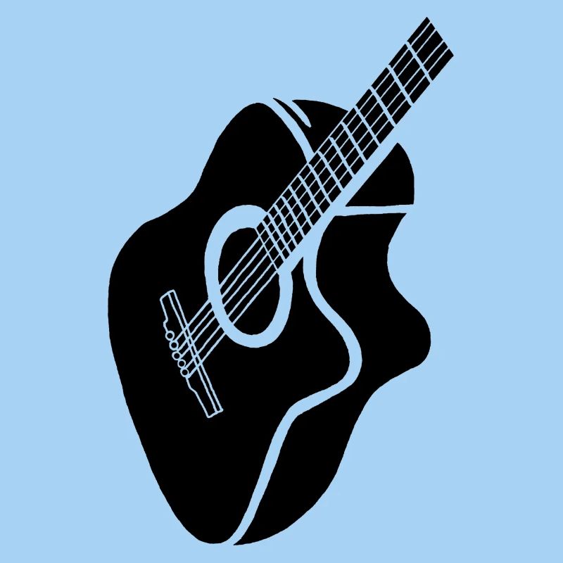 schwarze Gitarre