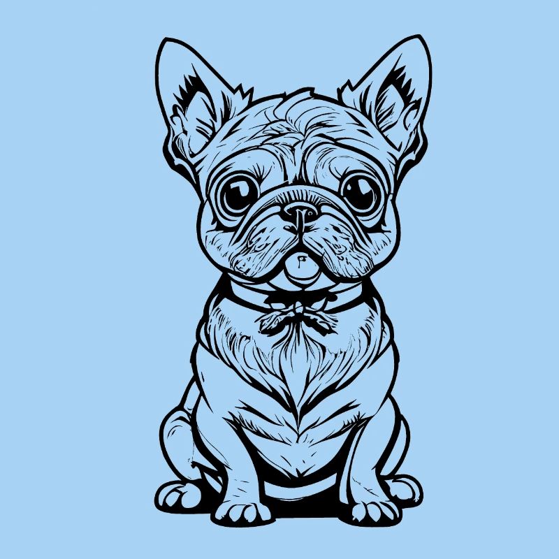 Süsser sitzender Hund
