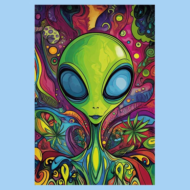 Psychedelic Alien Neon Rush