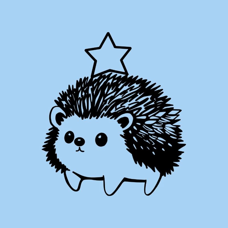 Kleiner Igel mit Stern