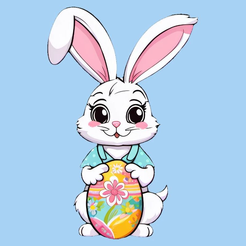 Osterhase mit Ostereiern