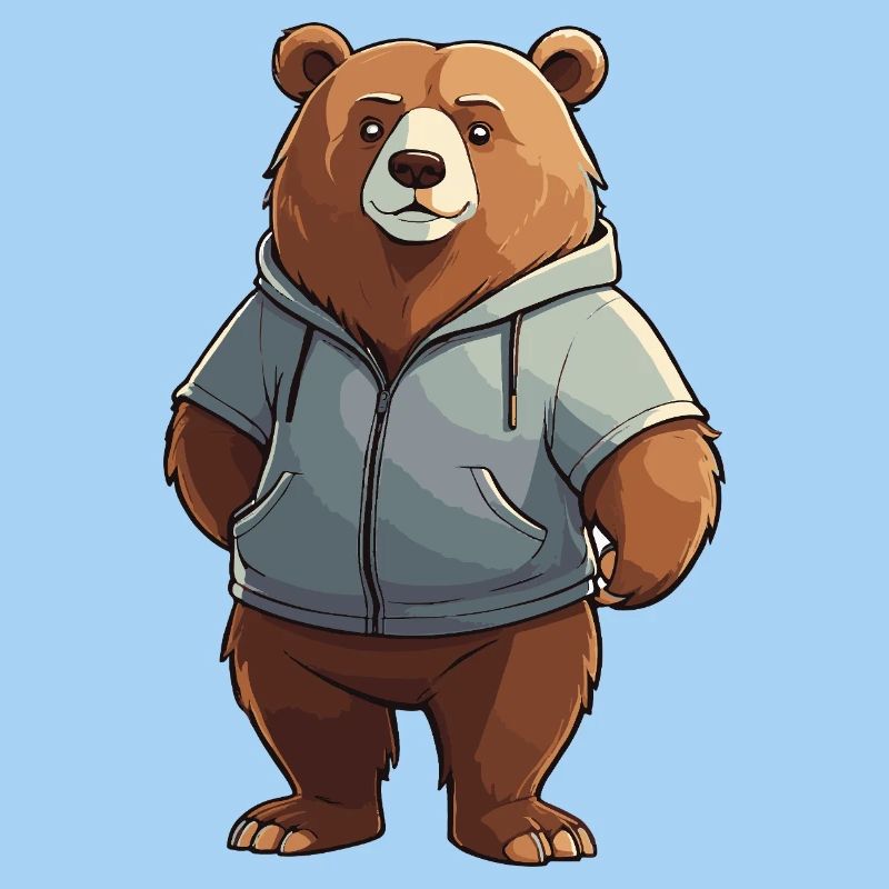 Comic Bär - Tier Design