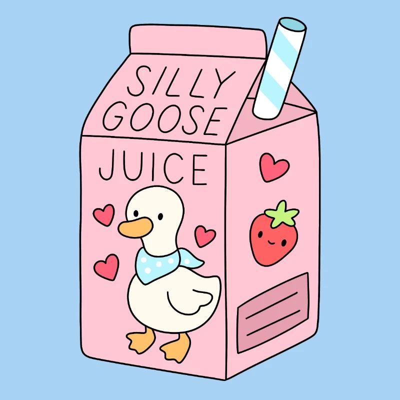 silly gooses juice cute goose drink