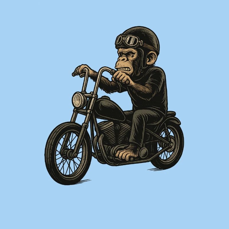 Biker-Affe