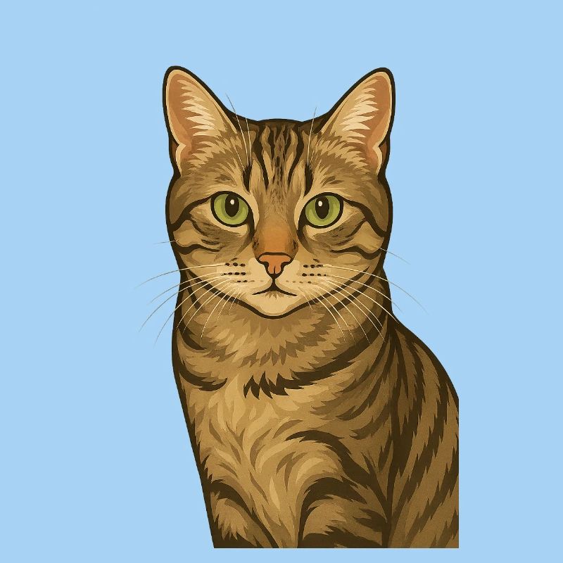 Stolze Tigerkatze