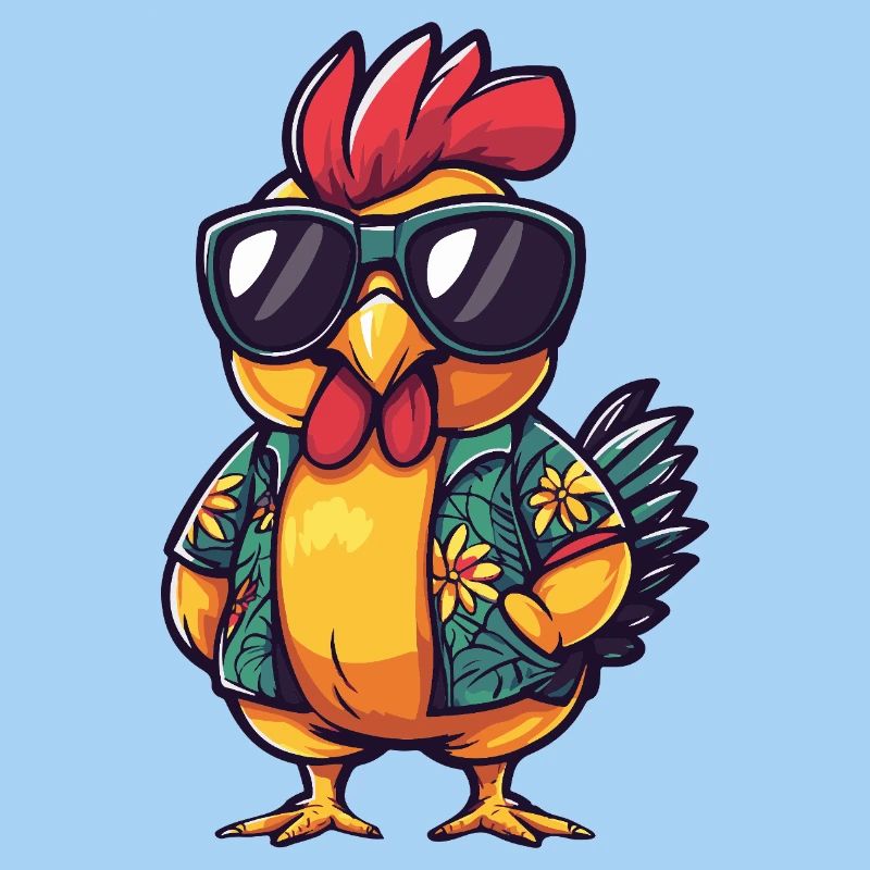 Poulet Bande dessinée Vacances