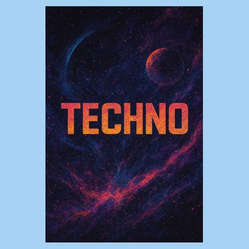 Design techno spatial futuriste